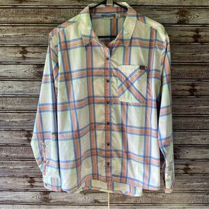 LL Bean Women's‎ Long-Sleeved Button-Down Top Size L